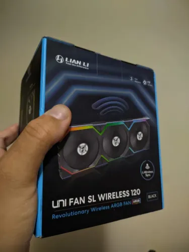 Kit 3 Cooler Lian Li UNI FAN SL Wireless 120 ARGB - Novo Lacrado