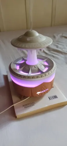 Difusor aromatizador UFO com base de madeira