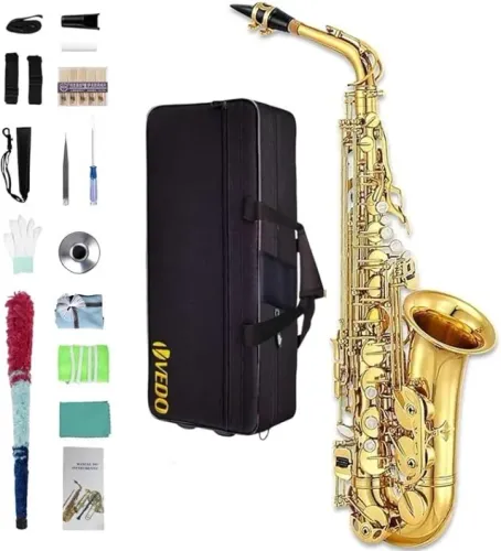 Sax Alto Mi Bemol VEDO Laqueado - Mesma Digitação do Yanagisawa ((( Novo )))