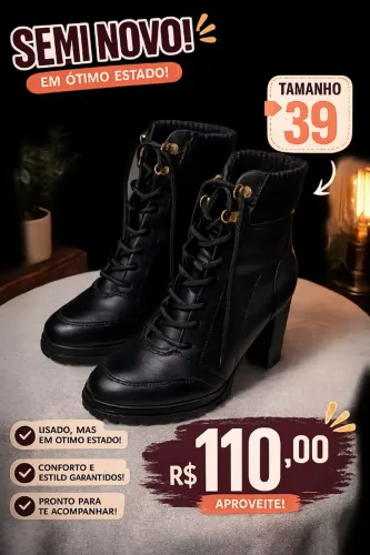 Vendas de sapatos semi usados