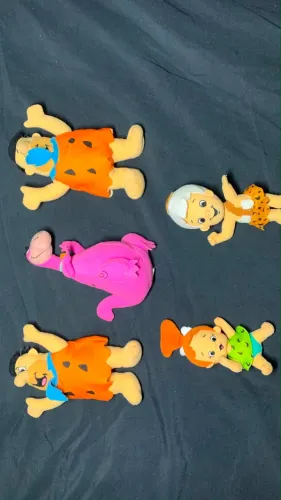 Mini Pelúcias dos Flintstones Coleção Mac Donald's