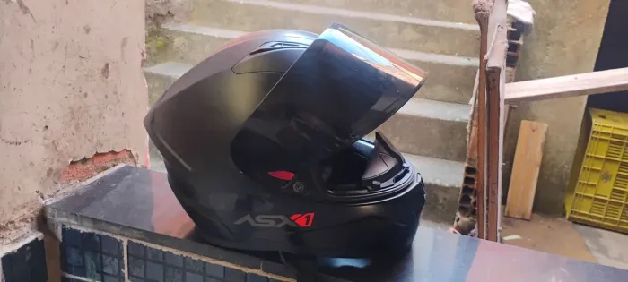 Capacete ASX1 - Viseira Fumê