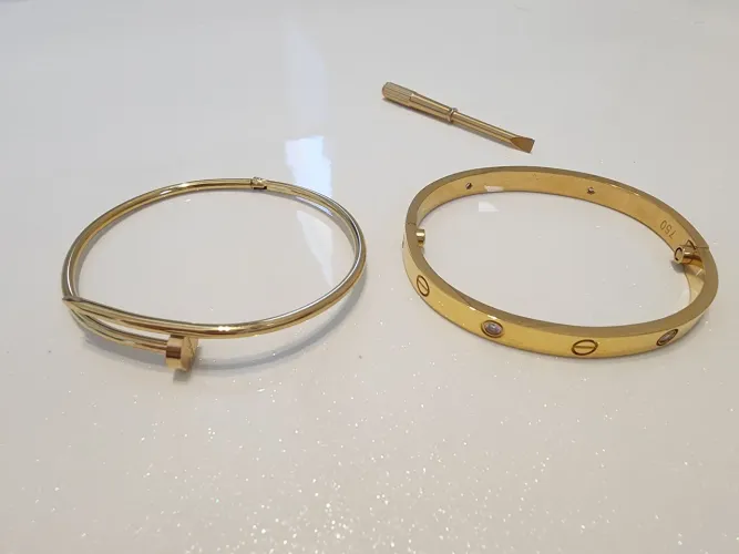 Pulseira estilo Cartier