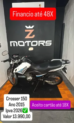 Crosser 150 Ano 3015 Financio, Aceito Cartão e Troco
