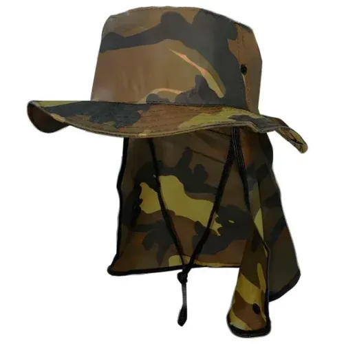 Chapéu Pescador com Proteção Camuflado