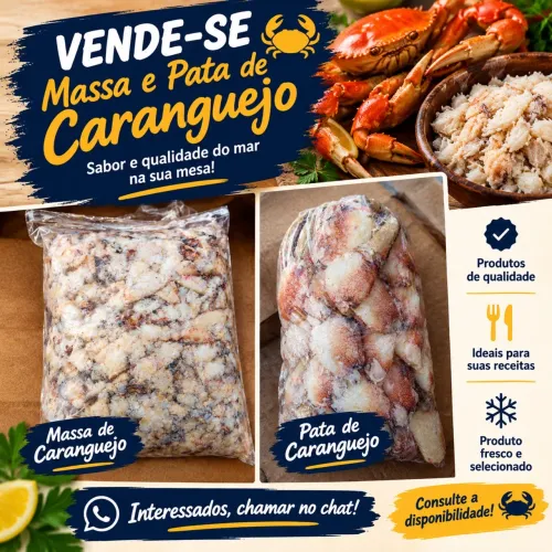 ? VENDE-SE MASSA E PATA DE CARANGUEJO!