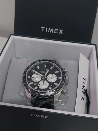 Timex Relógio masculino Waterbury Diver de 40 mm, Preto/Aço inoxidável