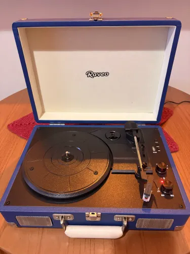 Vitrola RAVEO Toca Discos Vinil Retro (Ver detalhe no áudio)