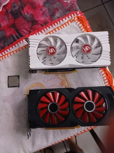 Kit Componentes: Placas RX 580 e RX 570 (Para Conserto/Peças) + Core i5 3475S Funcionando