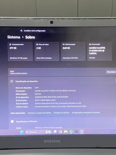 Notebook samsung expert x50