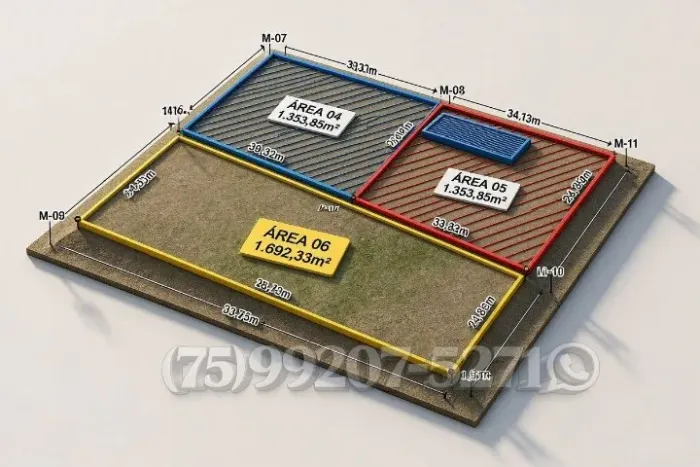 AV. NOIDE CERQUEIRA-Área 1.692,33 m² 24,85 × 74,13. 66,54 × 23,80.
