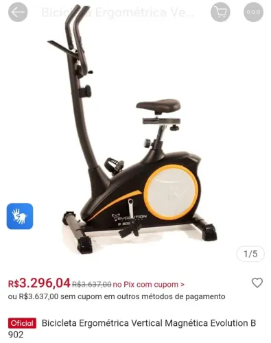 Bicicleta vertical b902 