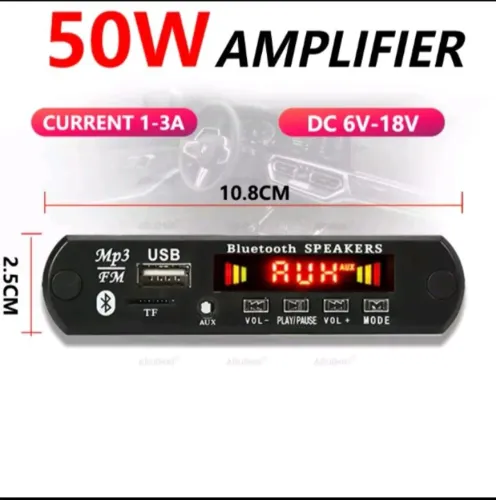 Amplificador mp3 50 Whats Bluetooth