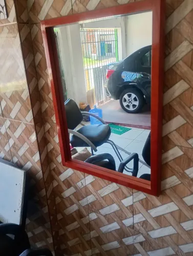 Espelho de madeira MD um por 60