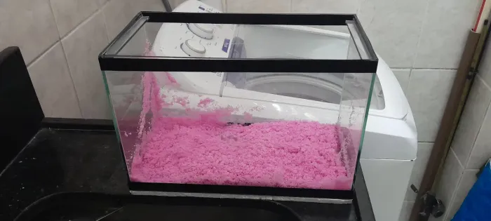 Aquario mais cascalho
