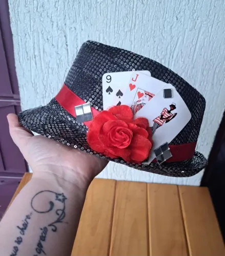 Chapéu de malandra preto