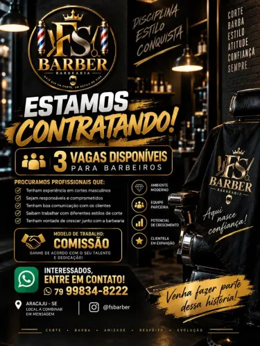 VAGA PARA BARBEIRO 