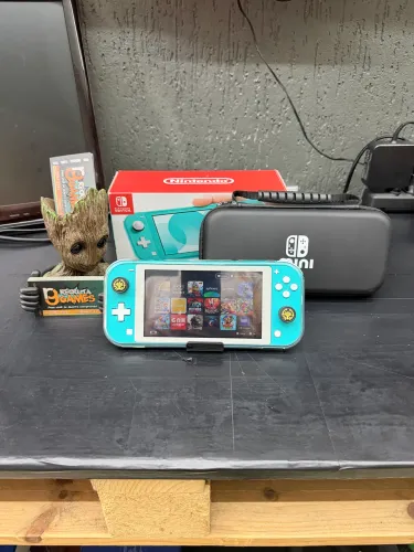 Nintendo Switch Lite Turquesa 256sd Desbloq - Loja Física - Garantia - Aceito Trocas