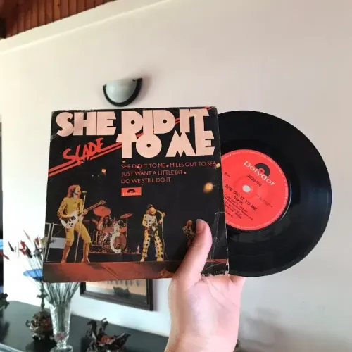 vinil compacto - slade - she did it to me