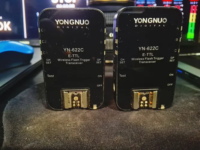 VENDO - Kit Rádio Flash Yongnuo YN-622C E-TTL (Par)