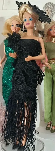 Vestidos lindos de Barbie, xianxian, lulli e supermodel