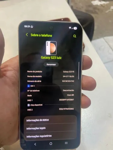 S23 fe impecável Vendo ou troco por similar
