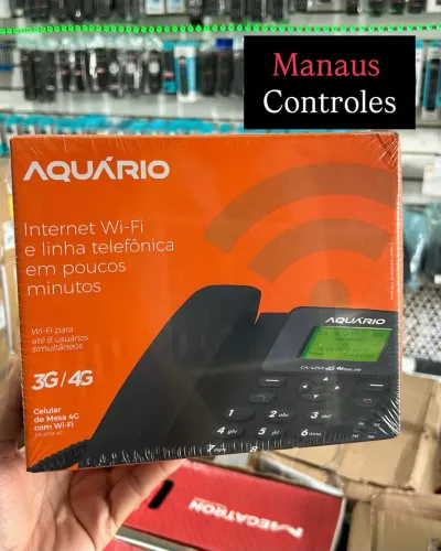 Telefone Rural Aquário CA-42SX com Roteador Wi-Fi 4G 