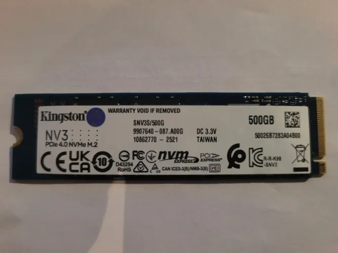Vendo SSD NVMe M.2 Kingston 500GB
