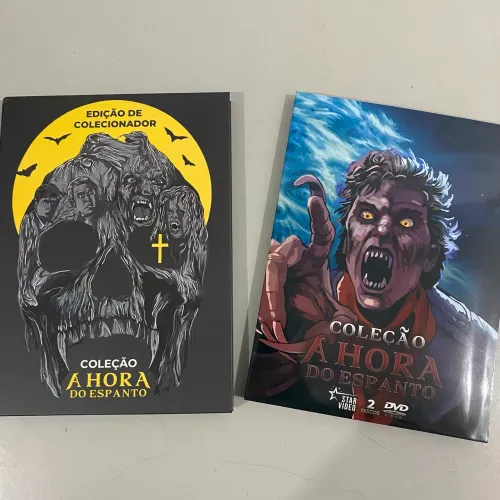 Coleção A Hora do Espanto DVD - 2 filmes Terror Original Digipack Cards Luva