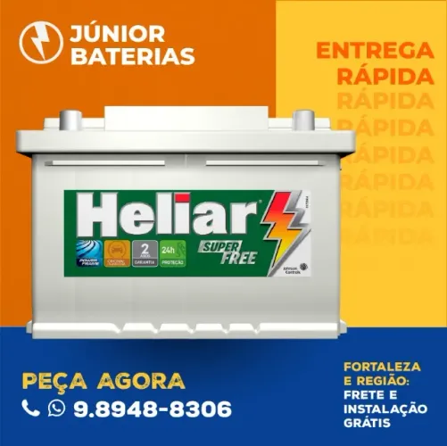 Bateria 60 amperes heliar cronos versa