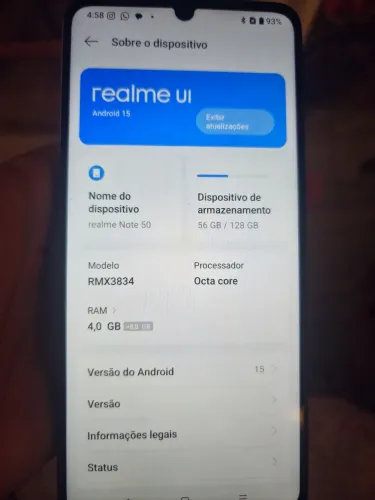 Vende-se realme  not 50 128gb 