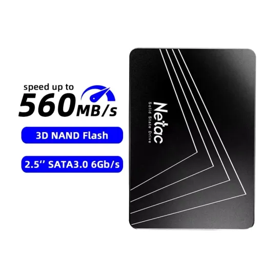 SSD 128GB Netac Original, 2.5", SATA III, Frequência 6Gb/s, Velocidade 560MB/s (Novo)