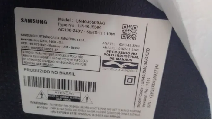 Tv Samsung 40 quebrada 