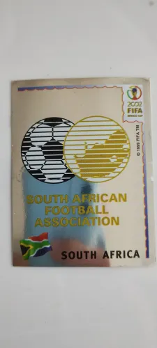 Figurinha África do Sul (escudo) Copa de 2002 Nunca colada