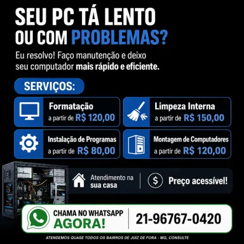 Manutenção de Computadores e Notebooks