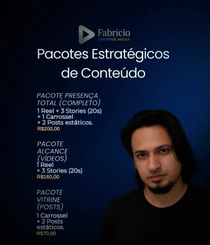 Faço Reels, stories e posts para sua empresa ou evento.