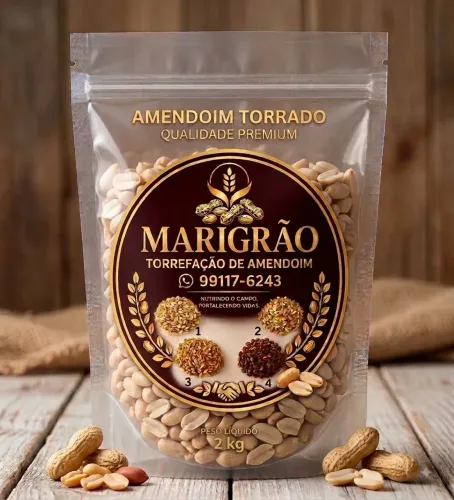 Amendoim torrado natural Premium marigrão