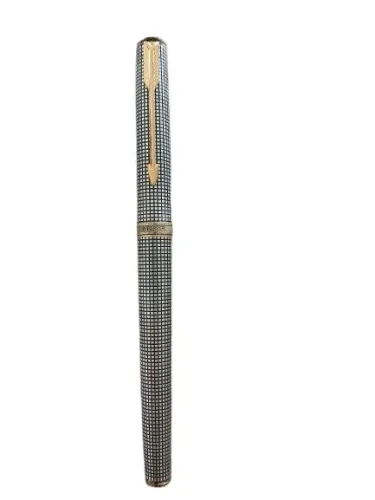 Parker Sonnet Ciselé 925 Prata Maciça 18K F - França 