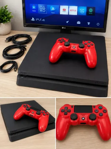 PS4 Slim 1TB + Controle Original - Funcionando Perfeitamente