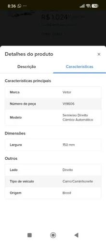 Vendo semi eixo do Civic completo ZAP *83