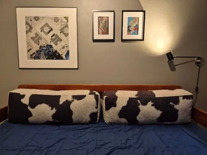 par de almofadões cama solteiro (com recheio)