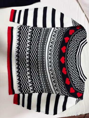 Tricot coração feminino