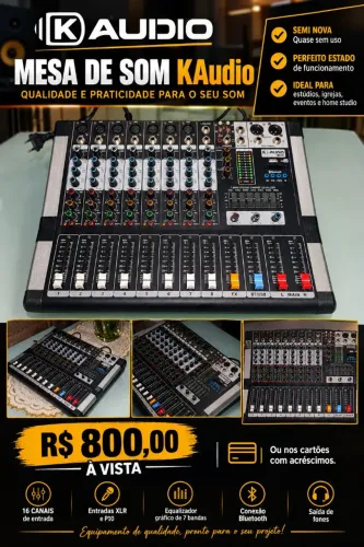 Mesa de som KAudio