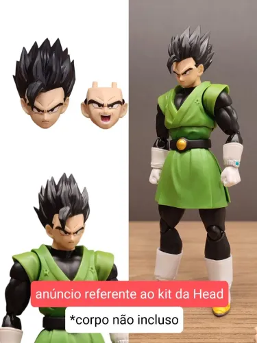 Kit de Head para Gohan Grande Saiyaman Bandai S.H.Figuarts Bandai Ultimate Shf cabeça