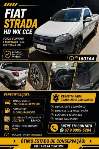 Fiat Strada Working Hard 1.4 Fire Flex 8V CS 2018