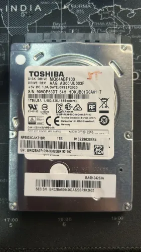 HD 1TB Toshbiba para notebook, novissimo!
