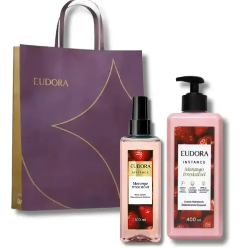Kit eudora morango inrresistivel 
