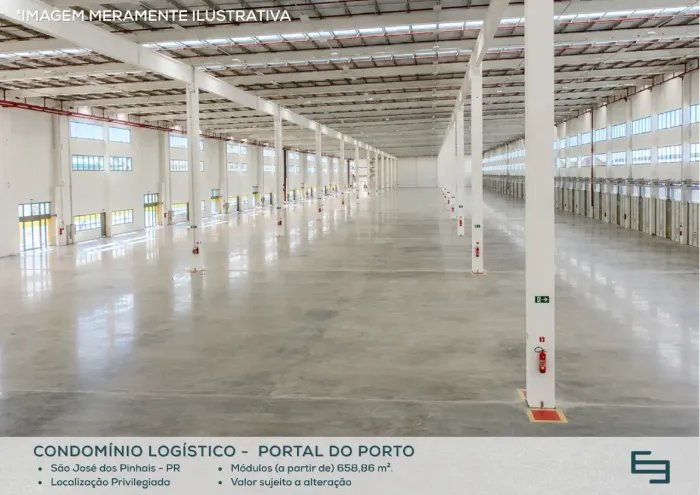 Galpão para alugar em São José dos Pinhais/PR com 658,86 m² em condomínio logístico