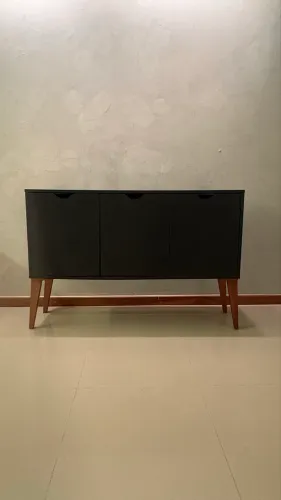 Aparador / Buffet - Tok Stok Preto - 1,20m X 36 X 82