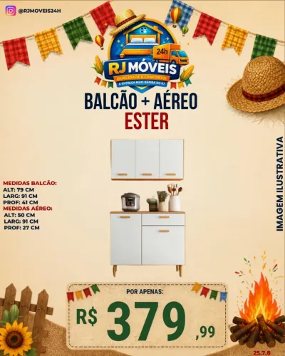 BALCÃO COZINHA+AÉREO 